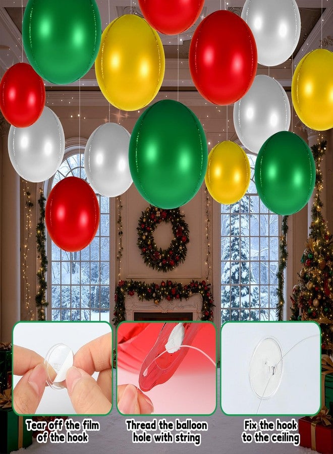 مجموعة زينة عيد الميلاد من سيمجوينج، 24 قطعة، كرات عيد الميلاد العملاقة مقاس 18 بوصة، زينة عيد الميلاد الكبيرة القابلة للنفخ، زينة معلقة على شكل كرات عيد الميلاد كبيرة الحجم لتزيين شجرة عيد الميلاد في الأماكن الخارجية والداخلية، وحفلات الأشجار، والحدائق (لون منعش). - Image 3